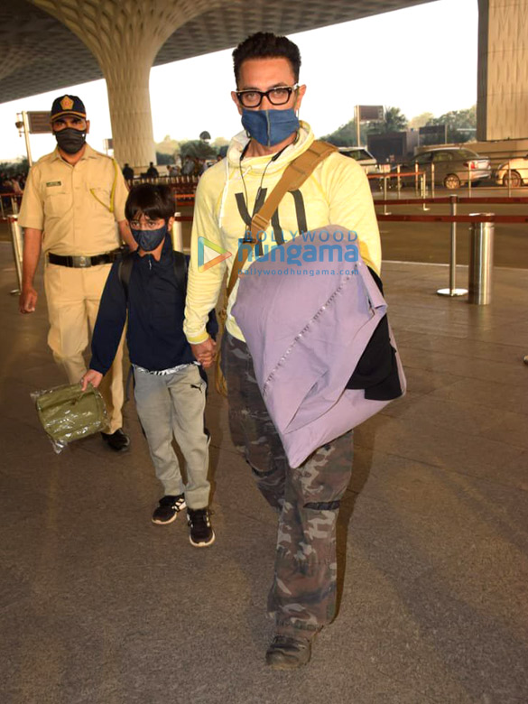 photos aamir khan kiran rao tiger shroff and disha patani snapped at the airport 4