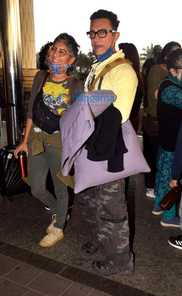 photos aamir khan kiran rao tiger shroff and disha patani snapped at the airport 6