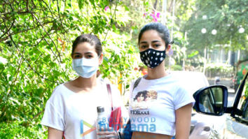 Photos: Ananya Panday and Bhavna Pandey snapped at a salon in Bandra