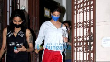 Photos: Disha Patani spotted at Shankar Mahadevan’s dubbing studio in Bandra