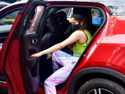 Photos: Janhvi Kapoor, Namrata Purohit and Sharmin Segal spotted at Pilates in Khar