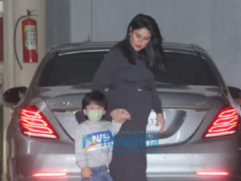 Photos: Kareena Kapoor Khan and Taimur Ali Khan snapped at Babita Kapoor's house