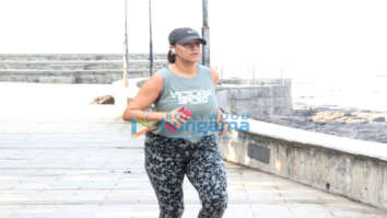 Photos: Neha Dhupia spotted at Bandstand in Bandra