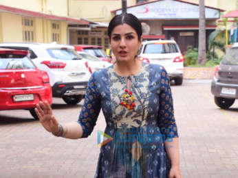 Photos: Raveena Tandon snapped at a dubbing studio