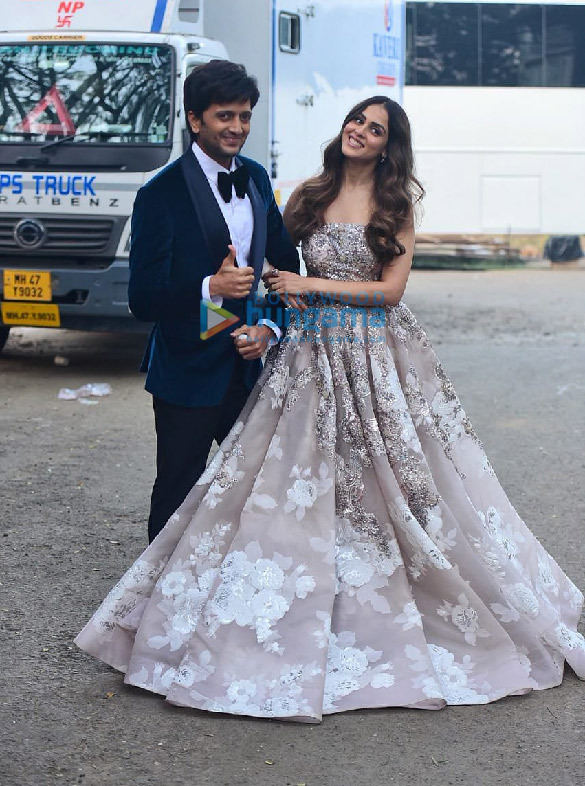 photos riteish deshmukh genelia dsouza and govinda at the shoot for indian pro music league 3