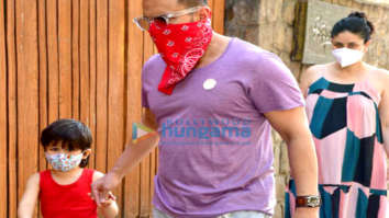 Photos: Saif Ali Khan, Kareena Kapoor Khan and Taimur Ali Khan spotted in Bandra