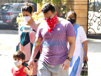 Photos: Saif Ali Khan, Kareena Kapoor Khan and Taimur Ali Khan spotted in Bandra