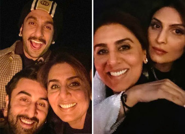 Ranveer Singh, Ranbir Kapoor pose together for a selfie with Neetu Kapoor Ranveer Singh, Ranbir Kapoor pose together for a selfie with Neetu Kapoor