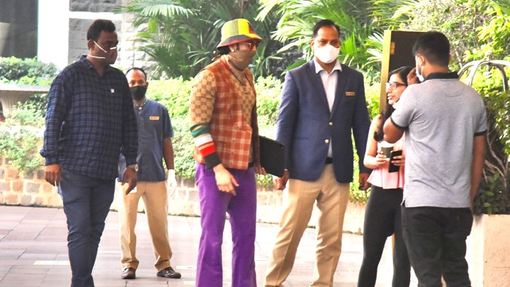 Ranveer Singh spotted at Taj Hotel