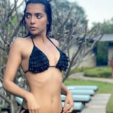 Ruhii Singh flaunts her bikini body in a skimpy black bikini