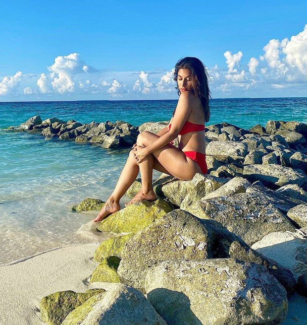 Sophie Choudry is all about hotness in red bikini during Maldives vacation Sophie Choudry is all about hotness in red bikini during Maldives vacation