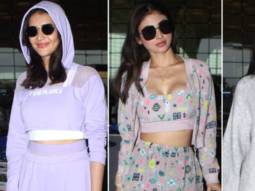 Spotted – Mouni Roy, Karishma Tanna, Sonal Chauhan and Omkar Kapoor at Airport