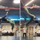 Tiger Shroff does an impressive 10 ft overhead kick; says it is time to take the roof higher