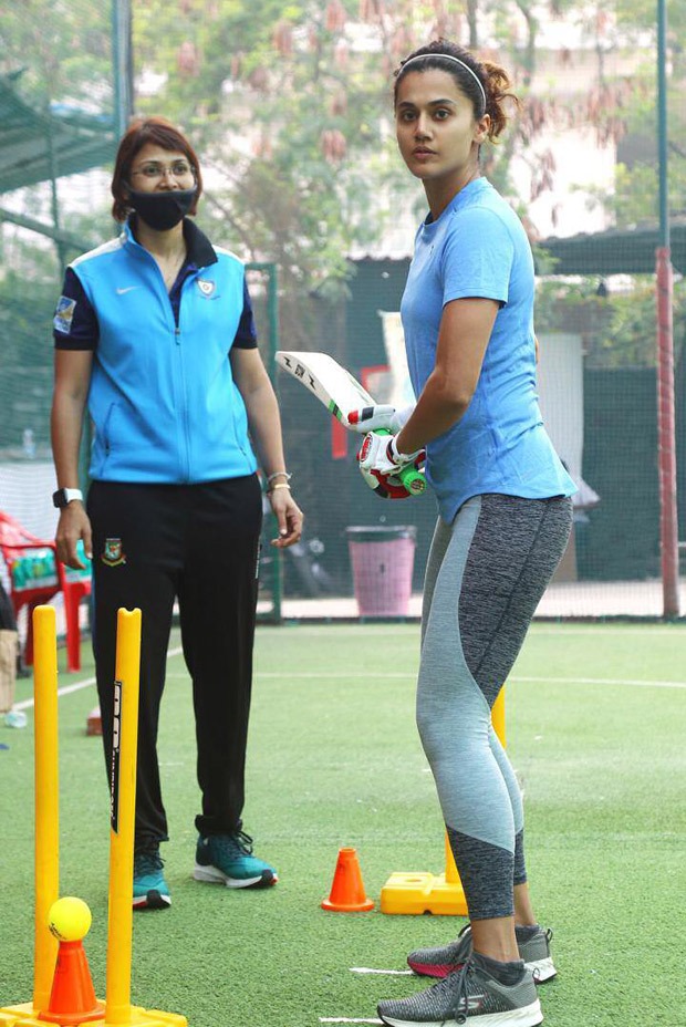 After wrapping Rashmi Rocket, Taapsee Pannu begins cricket training for Mithali Raj biopic Shabaash Mithu After wrapping Rashmi Rocket, Taapsee Pannu begins cricket training for Mithali Raj biopic Shabaash Mithu