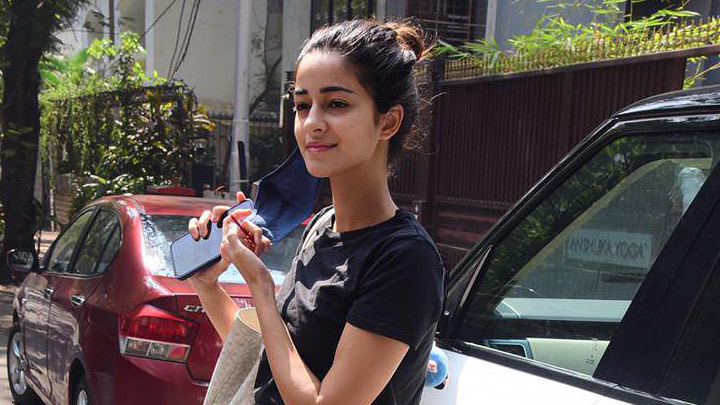 Ananya Panday spotted at Anshuka Yoga in Bandra