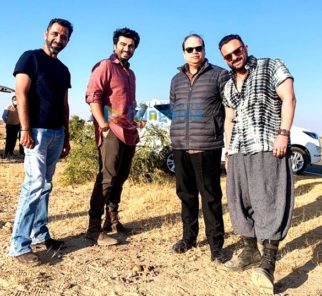 On the sets of the movie Bhoot Police