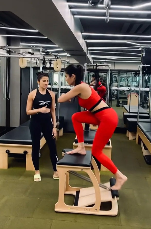 Katrina Kaif sweats it out in the gym during her pilates session, watch video Katrina Kaif sweats it out in the gym during her pilates session, watch video