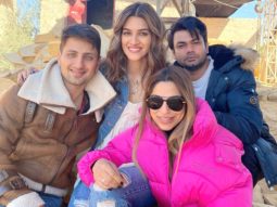 Kriti Sanon shares a glimpse from the sets of Bachchan Pandey, poses with her crew