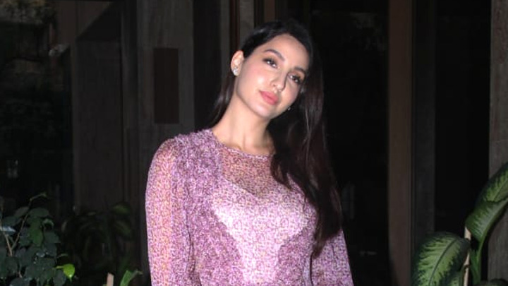 Nora Fatehi spotted at Ramesh Taurani’s house Bandra
