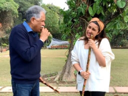Parineeti Chopra learns how to eat sugarcane from her father in this video 
