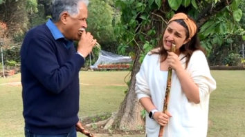 Parineeti Chopra learns how to eat sugarcane from her father in this video 