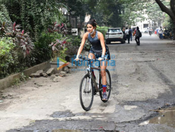 Photos: Aahana Kumra snapped cycling
