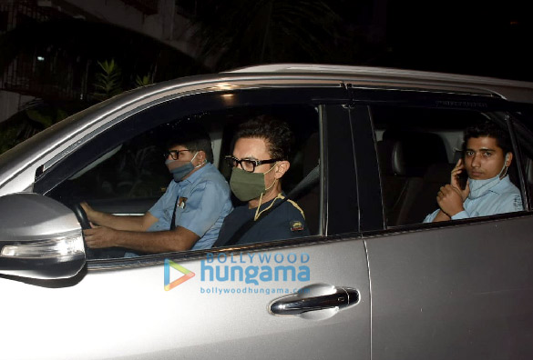 photos aamir khan and amitabh bhattacharya snapped at imraan khans house in bandra 2