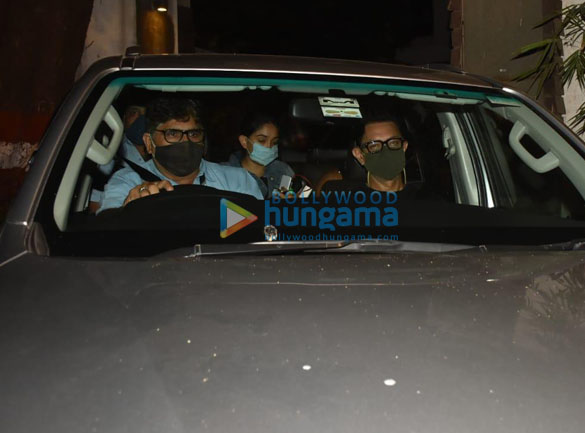 Photos: Aamir Khan and Ira Khan spotted in Bandra