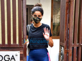 Photos: Ananya Panday spotted at yoga class in Bandra