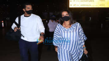 Photos: Angad Bedi and Neha Dhupia snapped at the airport