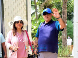 Photos: David Dhawan, Rohit Dhawan, Anjini Dhawan and Anil Dhawan spotted leaving Varun Dhawan’s wedding venue in Alibaug