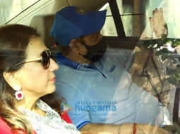 Photos: David Dhawan and family leave for Varun Dhawan’s wedding in Alibaug