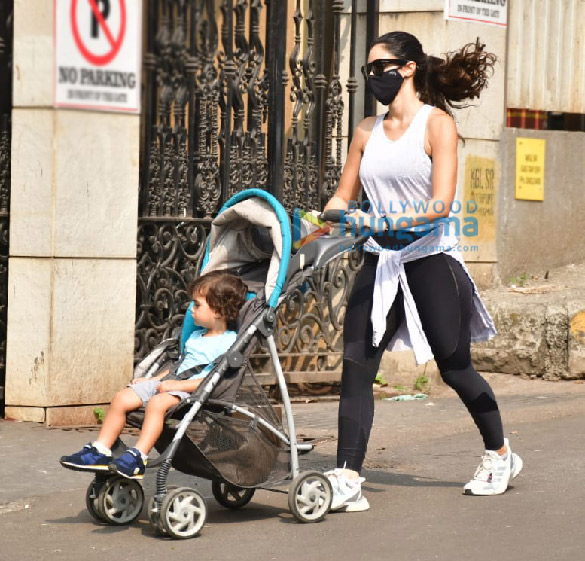 photos gabriella demetriades snapped in bandra while on a walk with her son 2