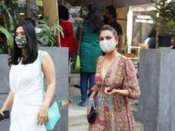 Photos: Lara Dutta spotted at The Kitchen Garden in Juhu