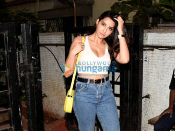 Photos: Nora Fatehi snapped at a salon in Bandra