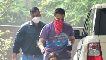 Photos: Saif Ali Khan and Taimur Ali Khan spotted at the gym