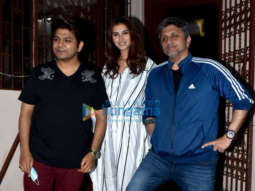 Photos: Tara Sutaria, Ankit Tiwari and Mohit Suri snapped at dubbing studio in Bandra