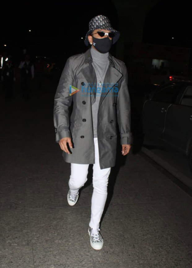 Ranveer Singh steps up his style game with a classy winter look at the airport