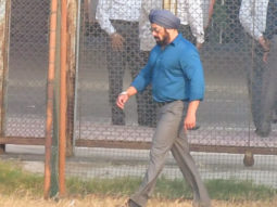 Salman Khan was spotted looking dapper at the shoot of Antim: The Final Truth in Bandra