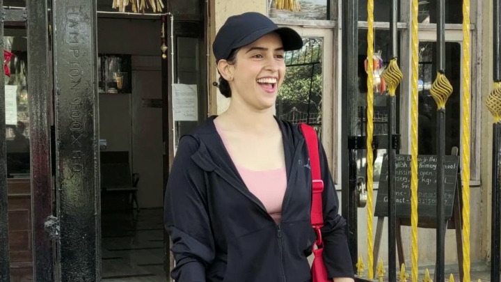 Sanya Malhotra spotted outside her gym