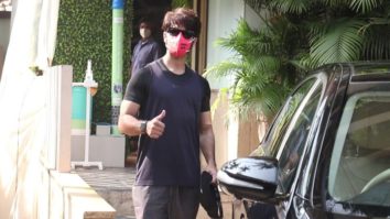 Shahid Kapoor spotted outside his Juhu home
