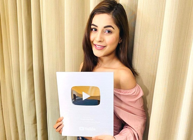 Shehnaaz Gill receives the Silver Play Button from YouTube, promises to make more entertaining content