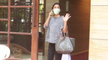 Sophie Choudry spotted outside her house in Bandra