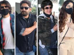 Spotted – Kartik Aaryan, Arshad Warsi, Mandira Bedi, Janhvi Kapoor, Khushi Kapoor and Nupur Sanon at Airport