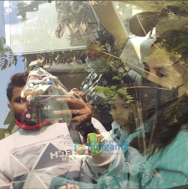 Varun Dhawan's parents David Dhawan, Karuna Dhawan, brother Rohit Dhawan, and family leave for Alibaug to kick off wedding festivities 