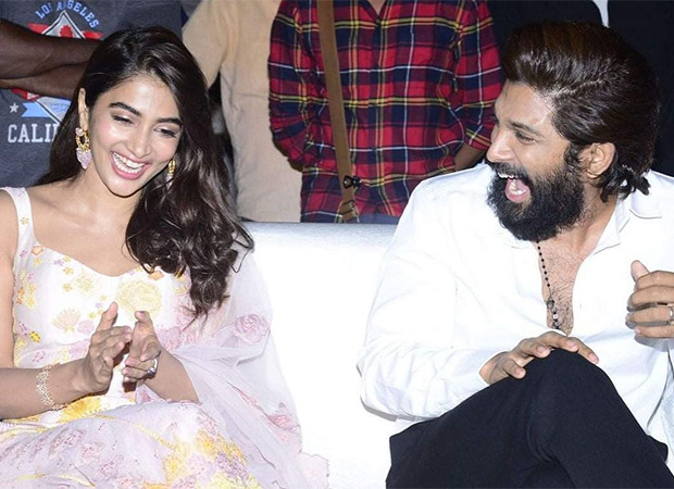 Allu Arjun shares inside pictures from the one year reunion bash of Ala Vaikunthapurramuloo; calls Pooja Hegde his good luck charm