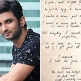 Sushant Singh Rajput’s sister shares a handwritten note by the actor where he gets introspective of his life