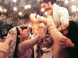 Inside pics: From Varun Dhawan’s entry on a bike to the varmala ceremony, check out pictures from Varun and Natasha Dalal’s wedding