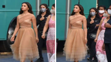 Alia Bhatt makes a starry appearance in a nude bandage dress for an ad shoot