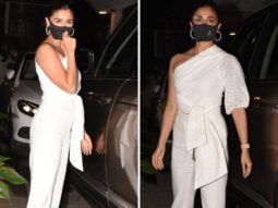 Alia Bhatt makes statement in cosycore fashion in all-white at Sanjay Leela Bhansali’s birthday bash